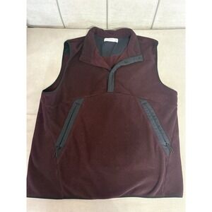 Hill City Fleece Snap Button Up Technical Vest Size XL